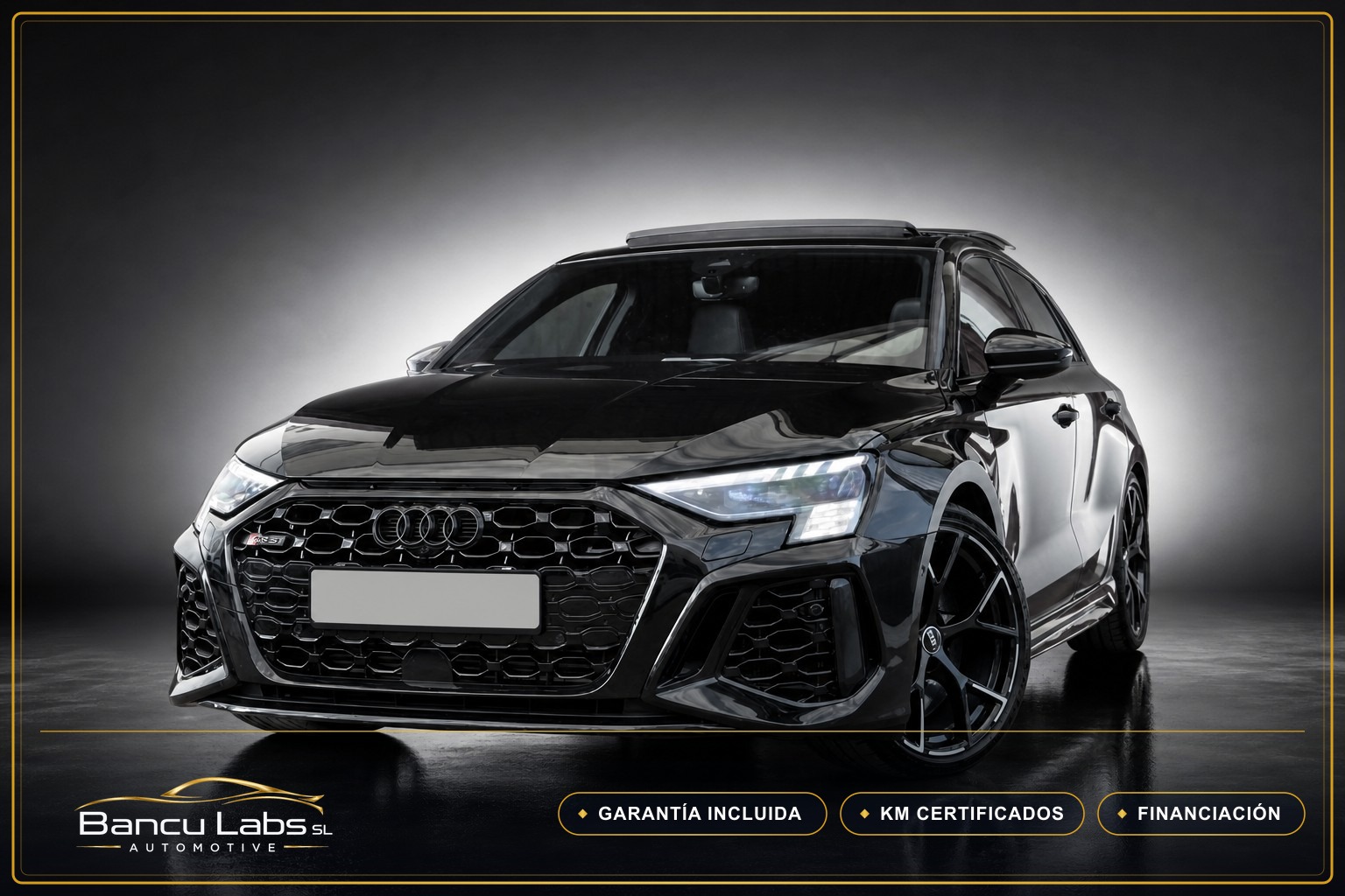 Audi A3 RS3 Sportback TFSI quattro S tron 2022 Negro de ocasión